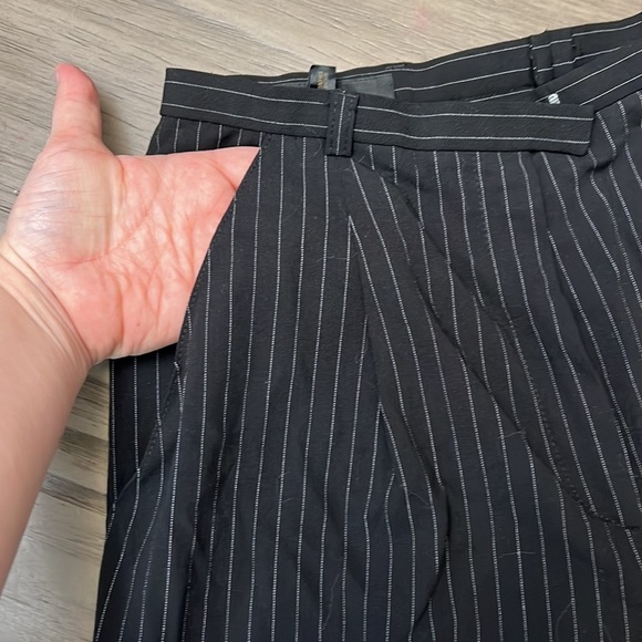 VTG ESCADA WOOL PLEATED STRIPED TROUSERS SIZE 34=4 - Picture 16 of 17